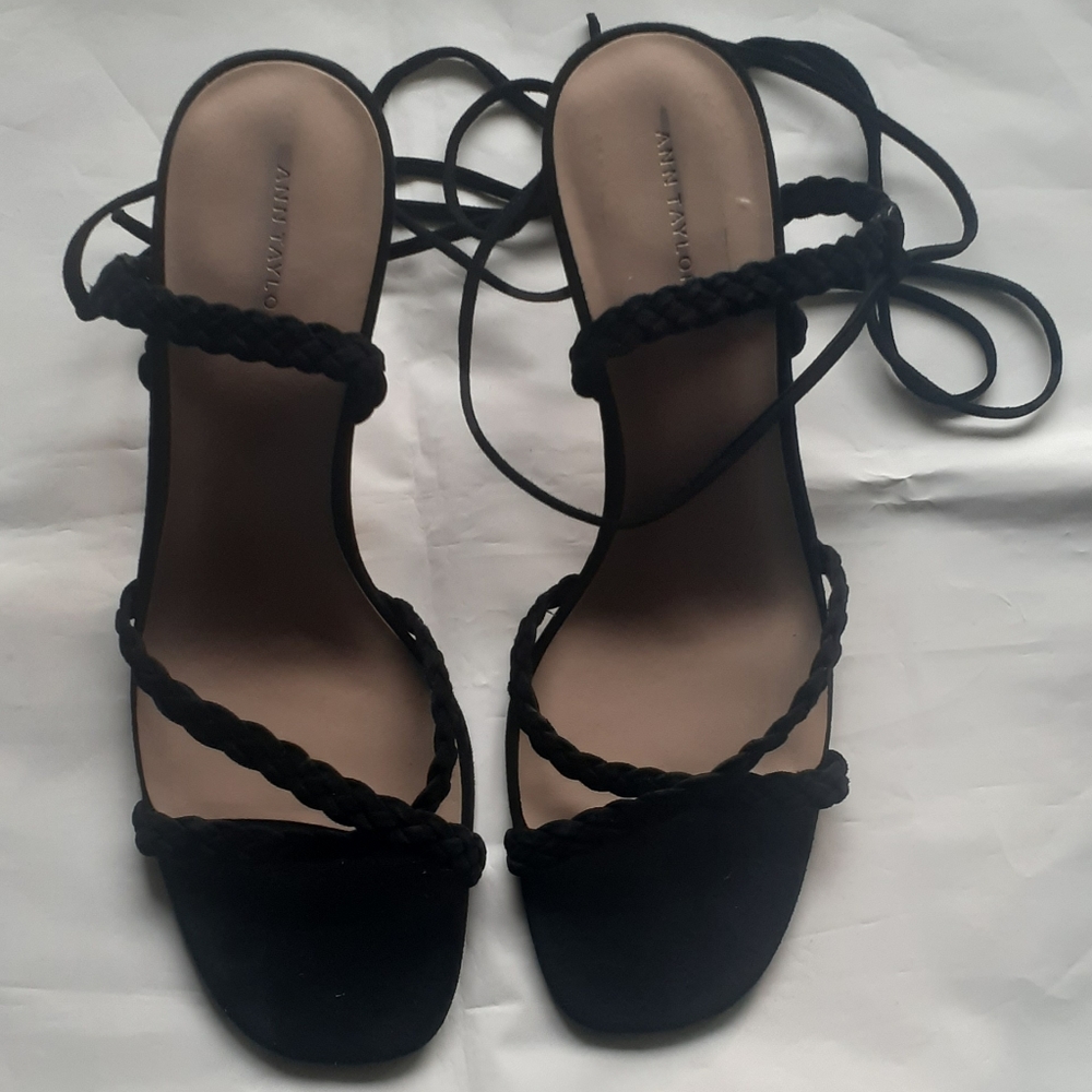 Ann Taylor Leather Upper Strappy Sandals